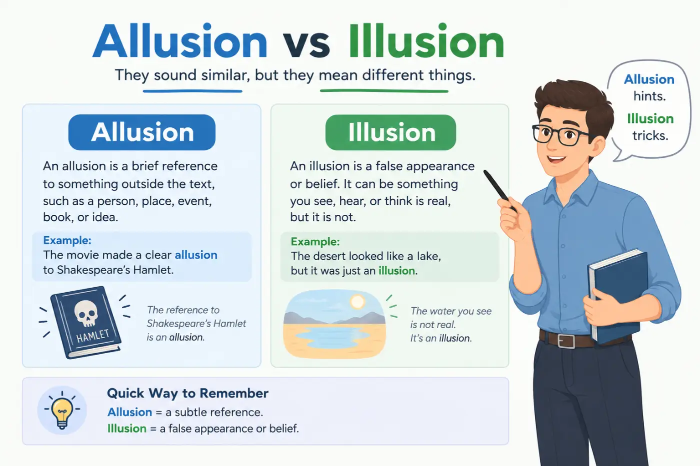 Allusion vs Illusion
