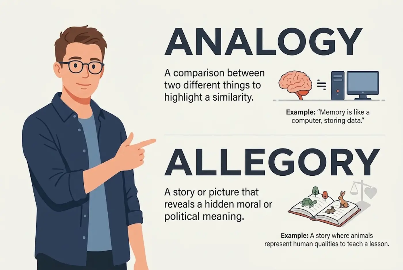 Analogy vs Allegory
