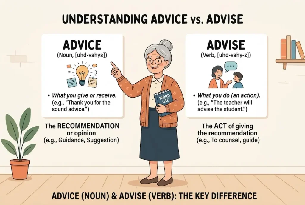 How Do You Remember Advice vs Advise?