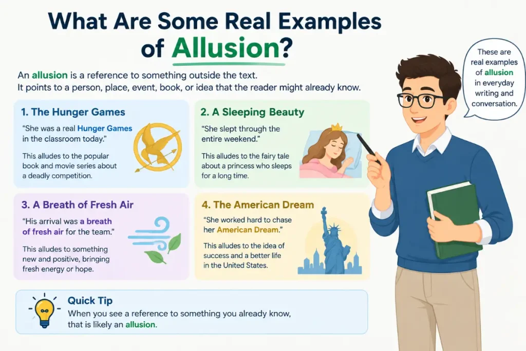 What are some real examples of allusion?