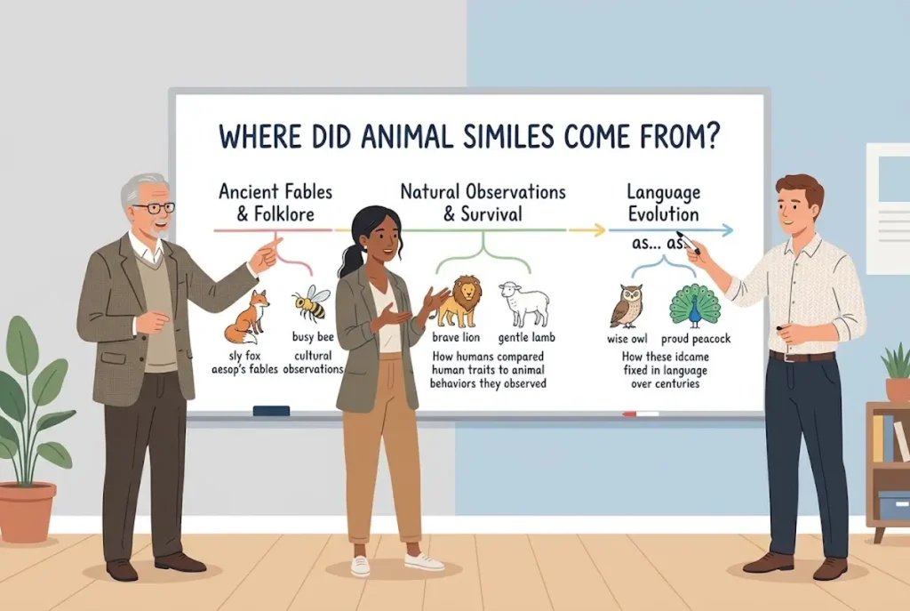 Where did animal similes come from?