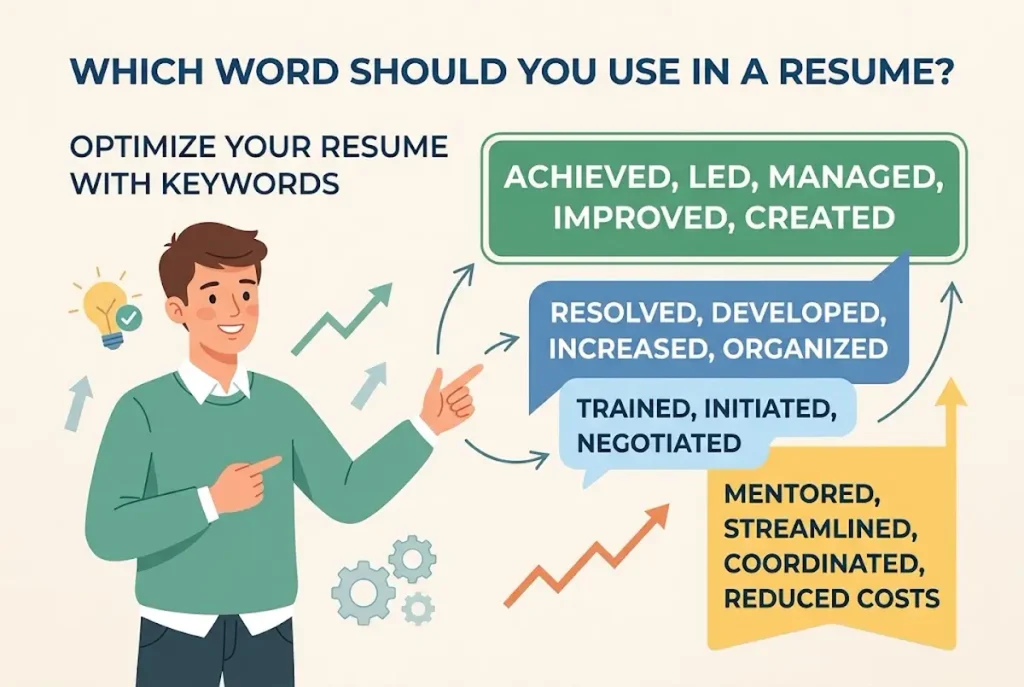 Which word should you use in a resume?