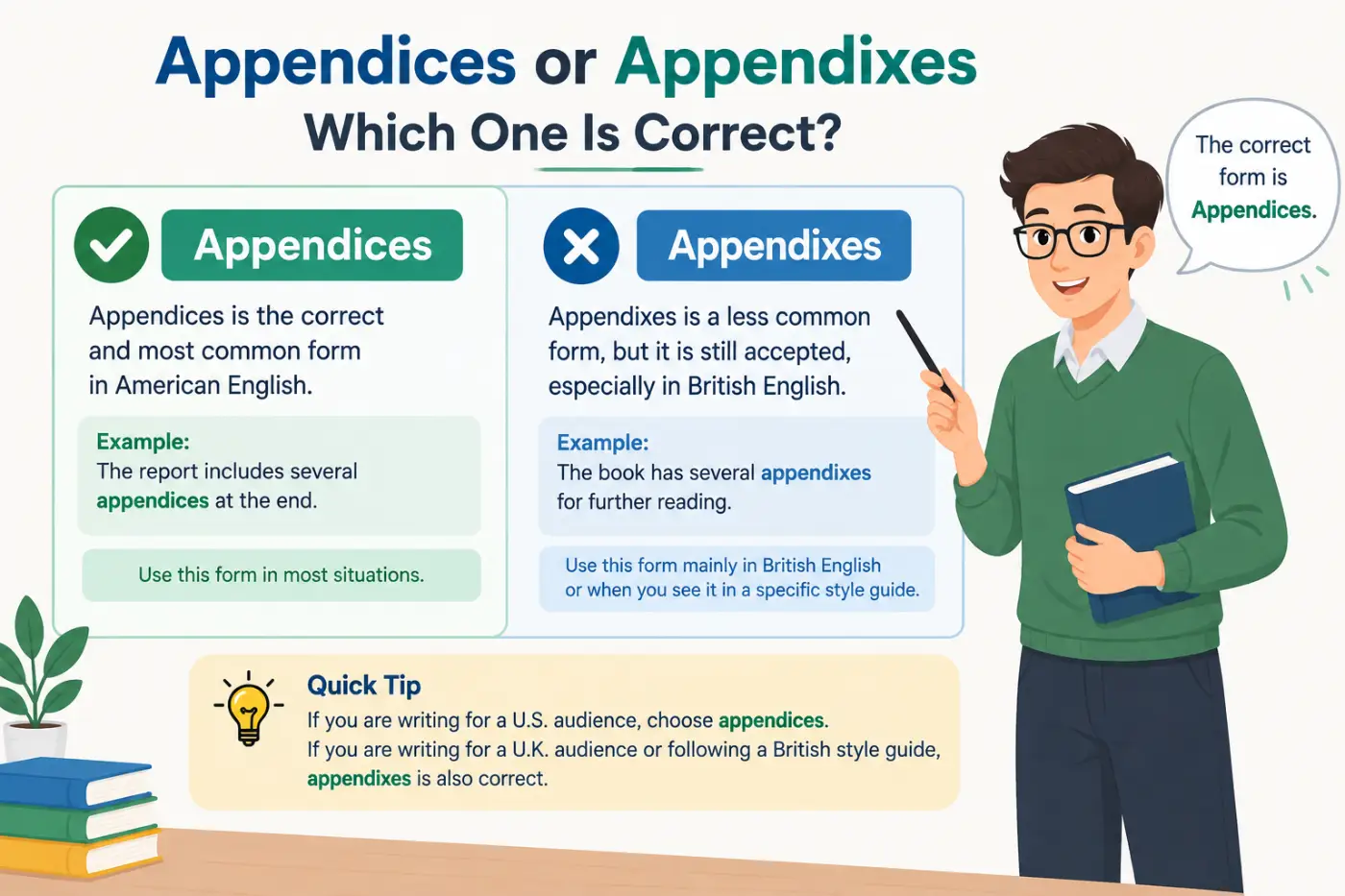 Appendices or Appendixes