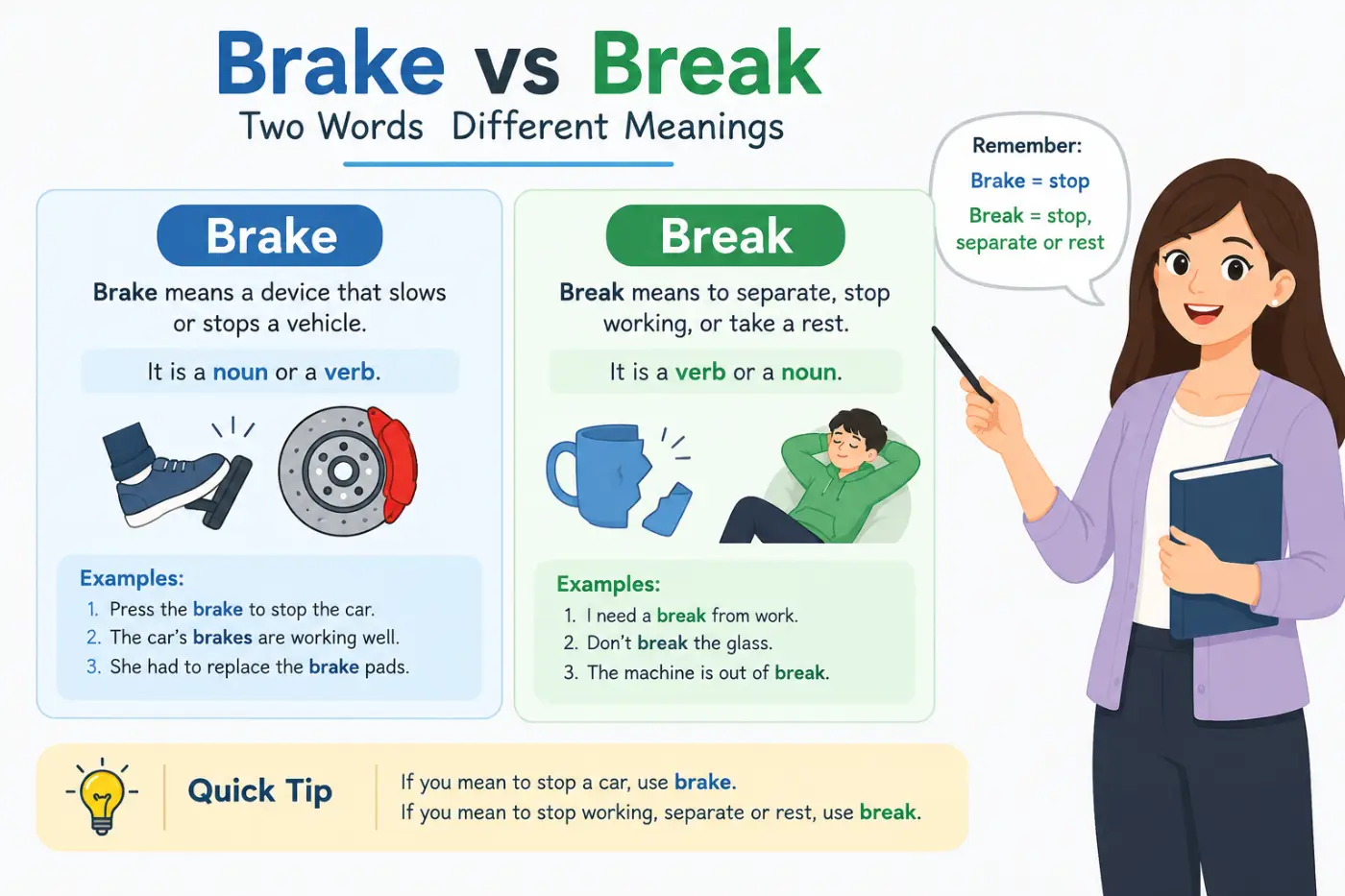 Brake vs Break