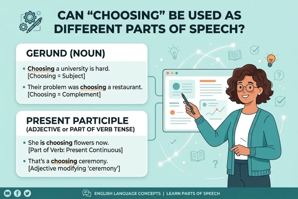 Can Choosing Be Used as Different Parts of Speech?