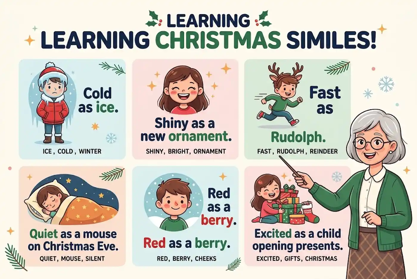 Christmas Similes