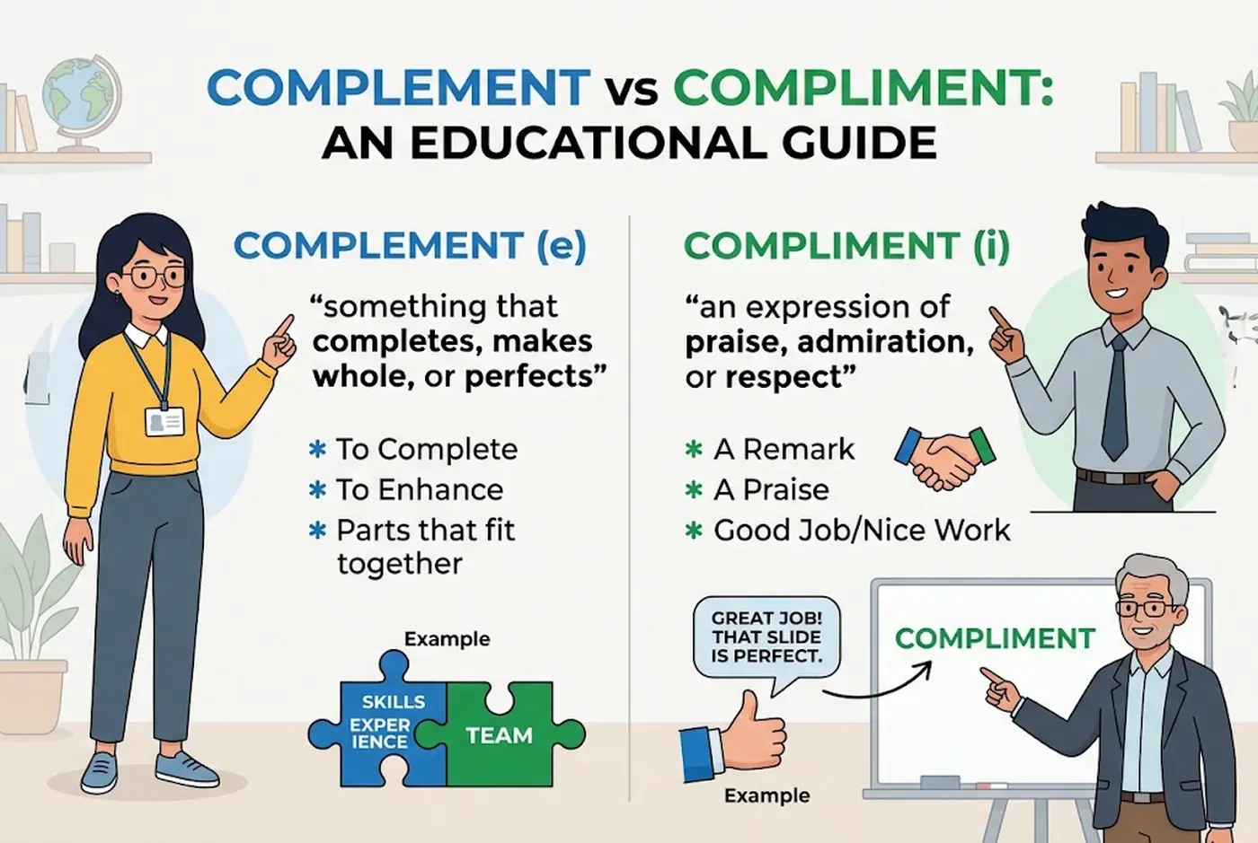 Complement vs Compliment