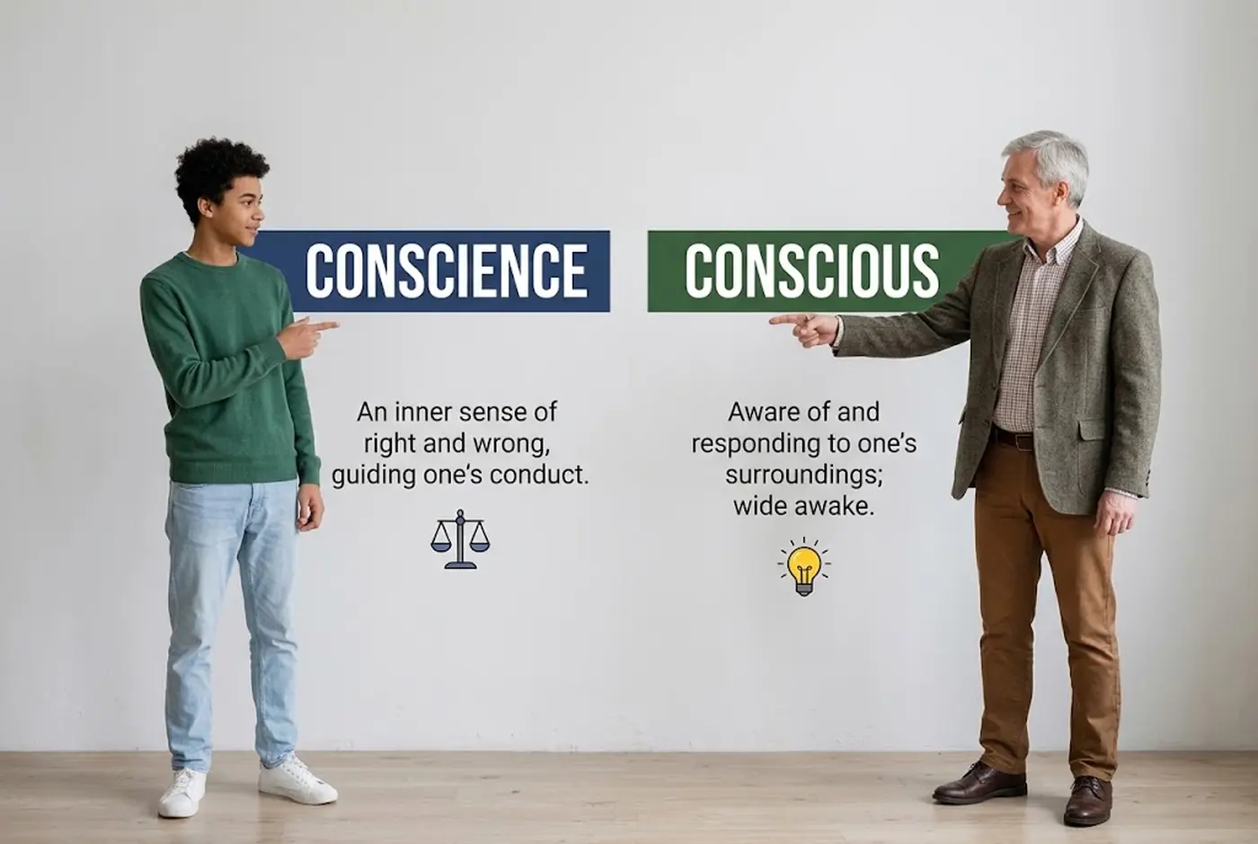 Conscience vs Conscious