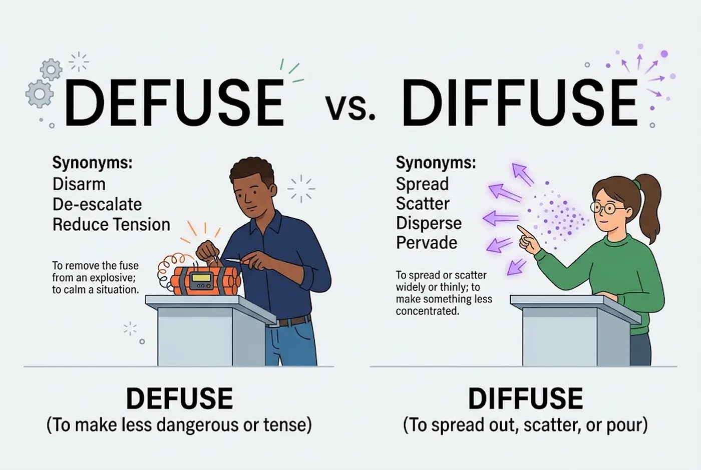 Defuse vs Diffuse