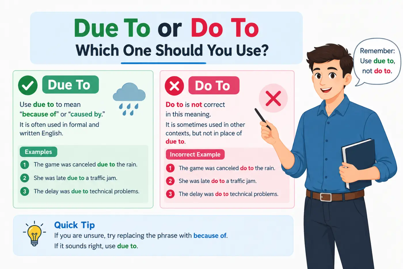 Due To or Do To