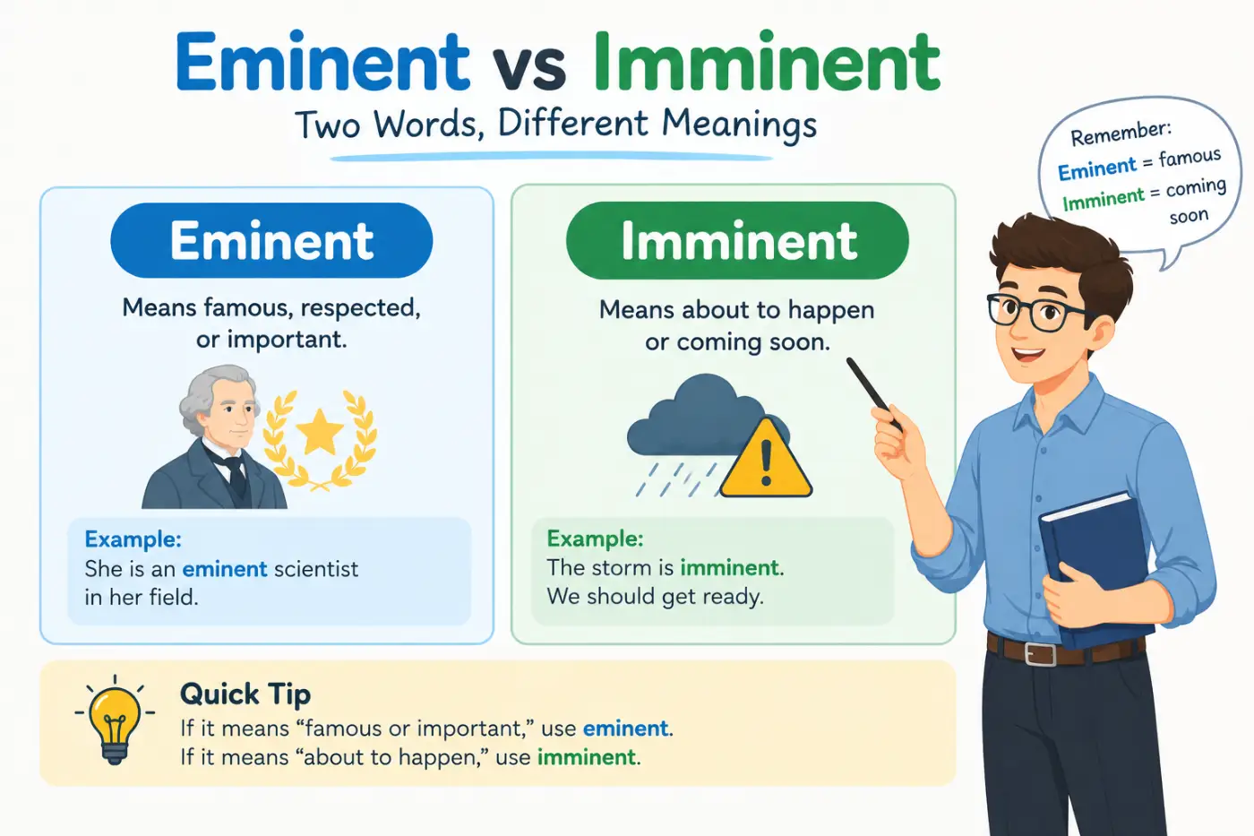 Eminent vs Imminent