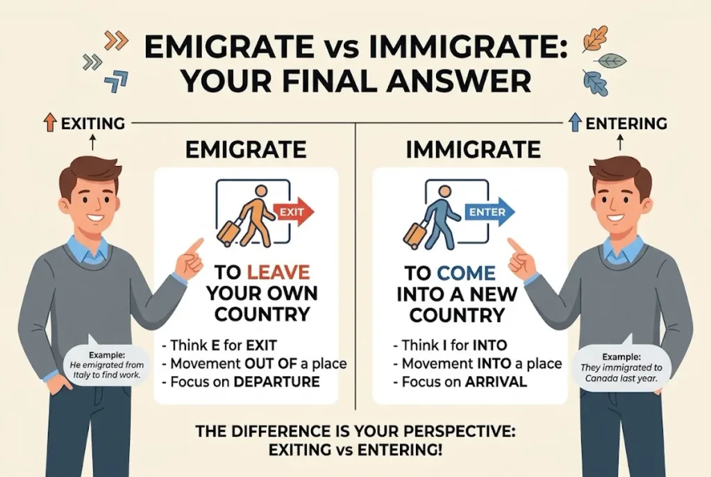 Final Answer About Emigrate vs Immigrate