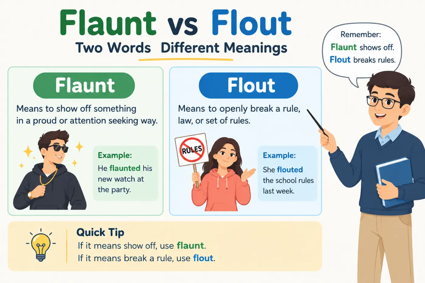 Flaunt vs Flout