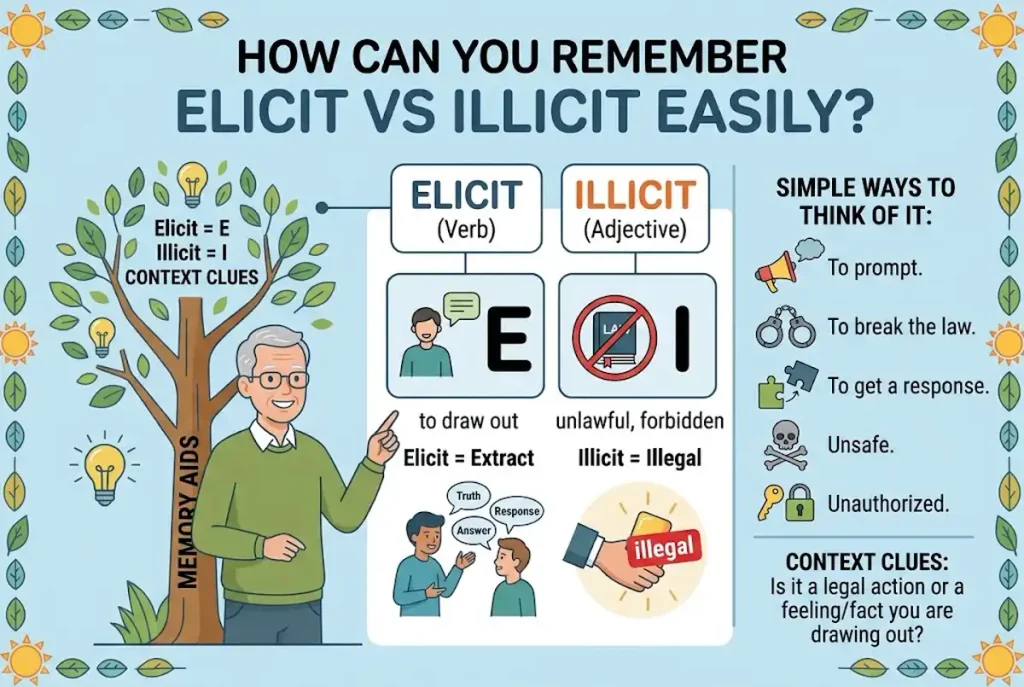 How Can You Remember Elicit vs Illicit Easily?