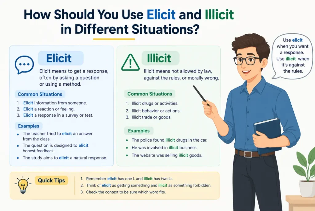 How Should You Use Elicit and Illicit in Different Situations?