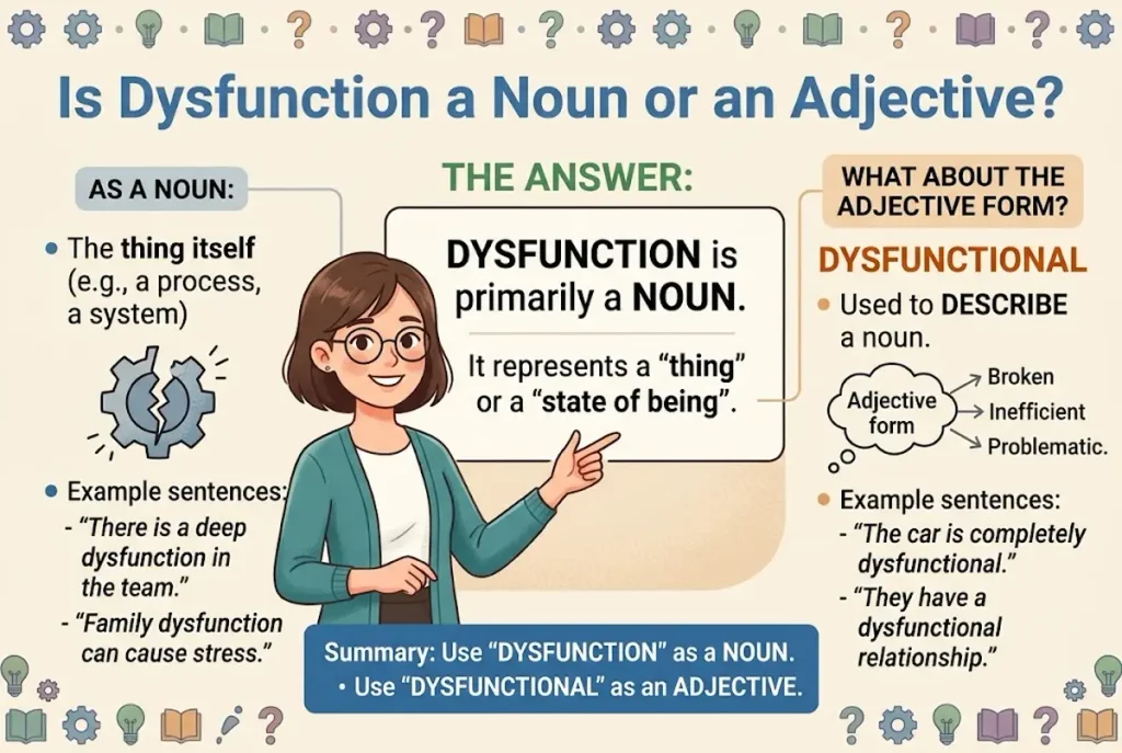 Is Dysfunction a Noun or an Adjective?