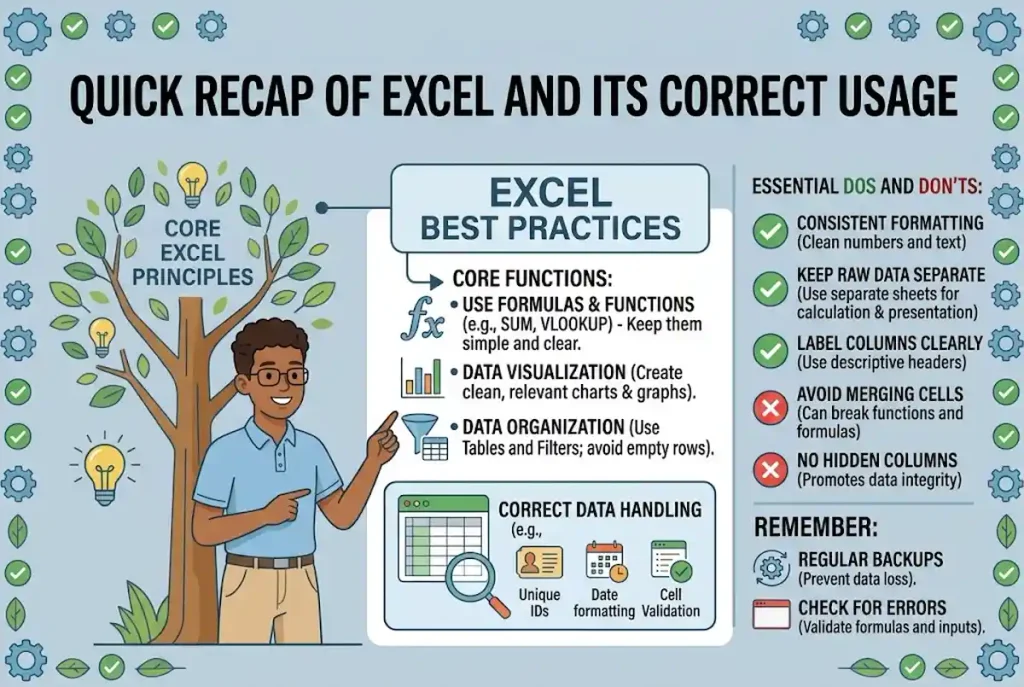Quick Recap of Excel and Its Correct Usage