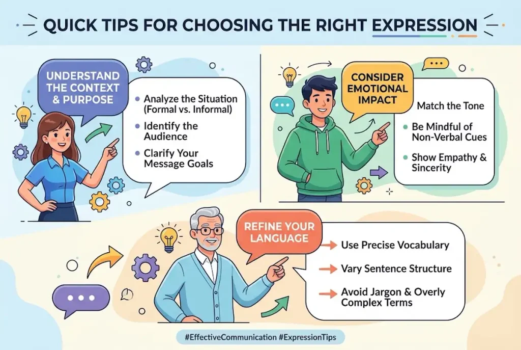Quick Tips for Choosing the Right Expression