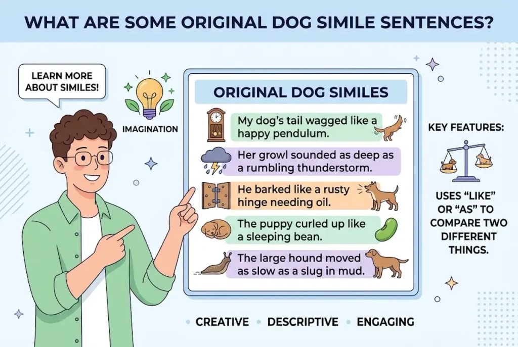 What Are Some Original Dog Simile Sentences?