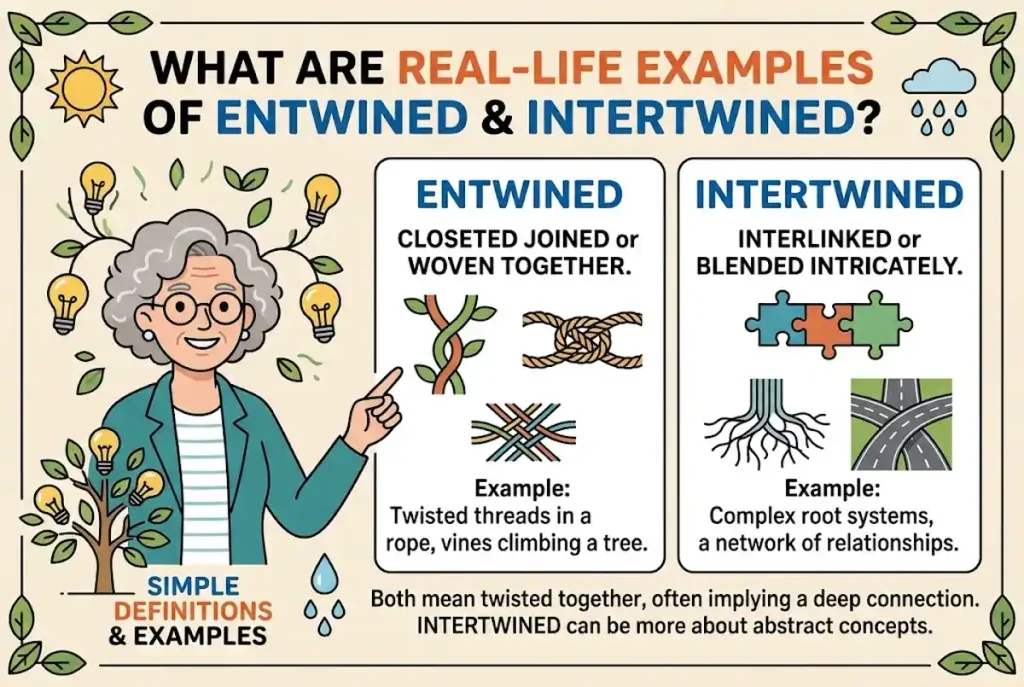 What Are Some Real Life Examples of Entwined and Intertwined?