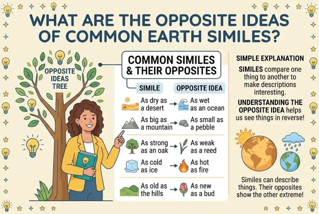What Are the Opposite Ideas of Common Earth Similes?
