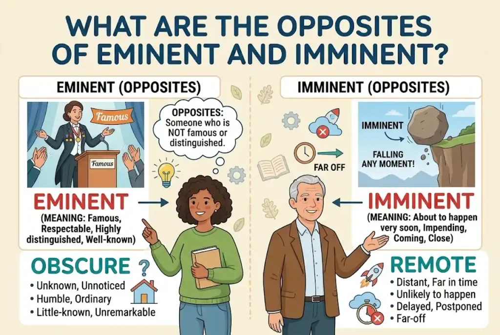 What Are the Opposites of Eminent and Imminent?