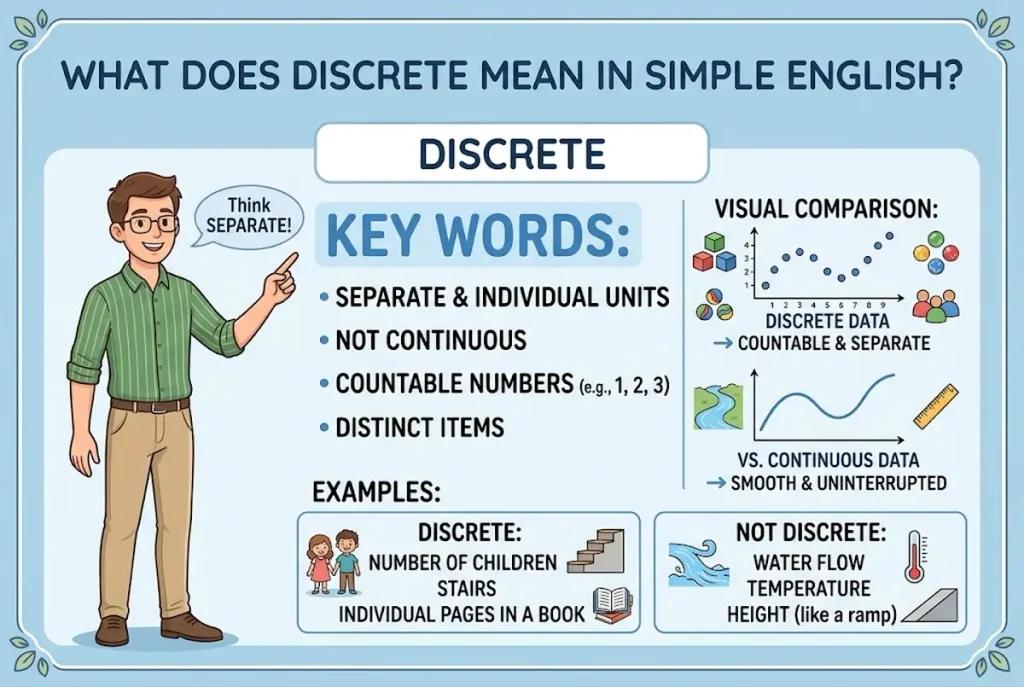 What Does Discrete Mean in Simple English?