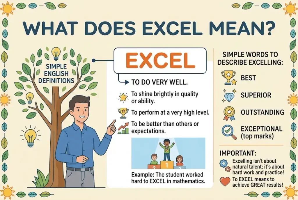What Does Excel Mean in Simple English?