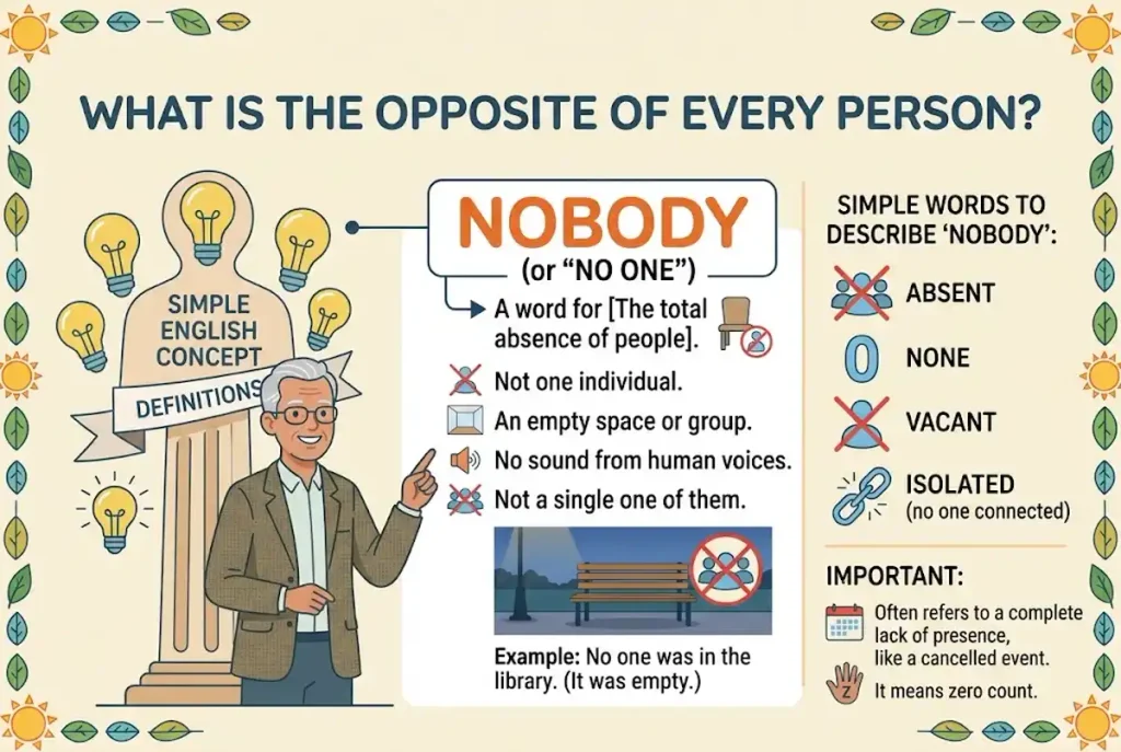 What Is the Opposite of Every Person?