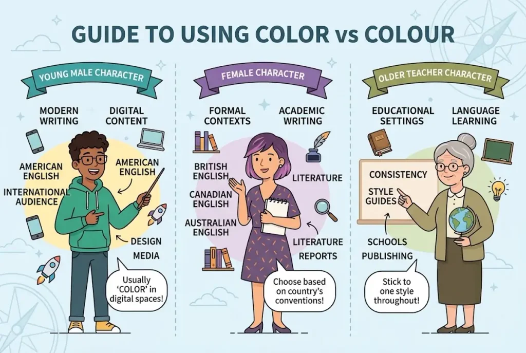 When Should You Use Color or Colour in Different Writing Situations?