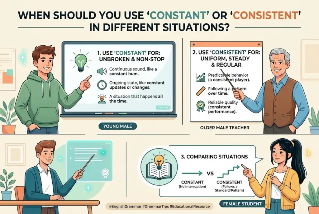 When Should You Use Constant or Consistent in Different Situations?
