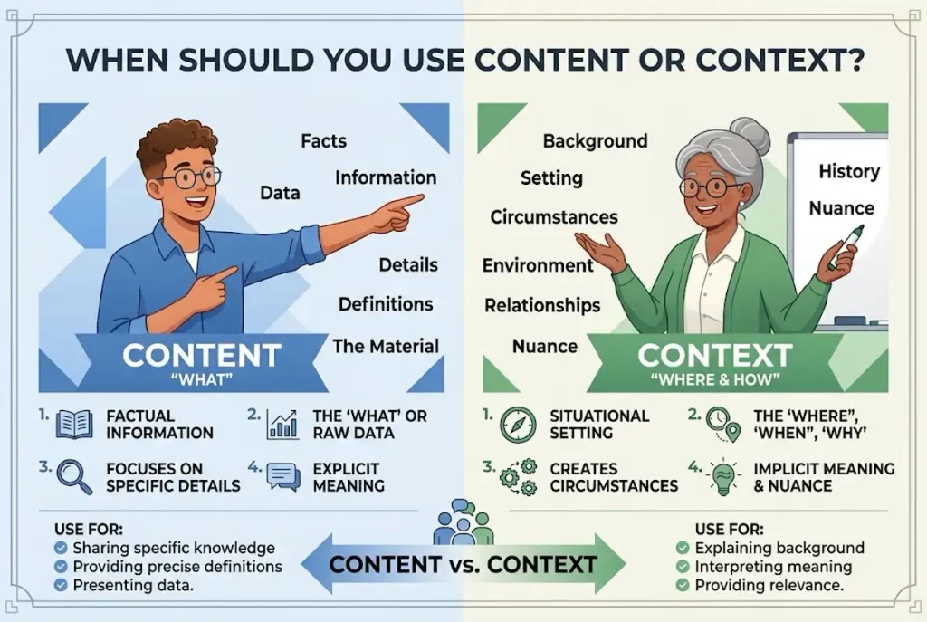When Should You Use Content or Context?
