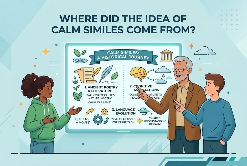 Where did the idea of calm similes come from?