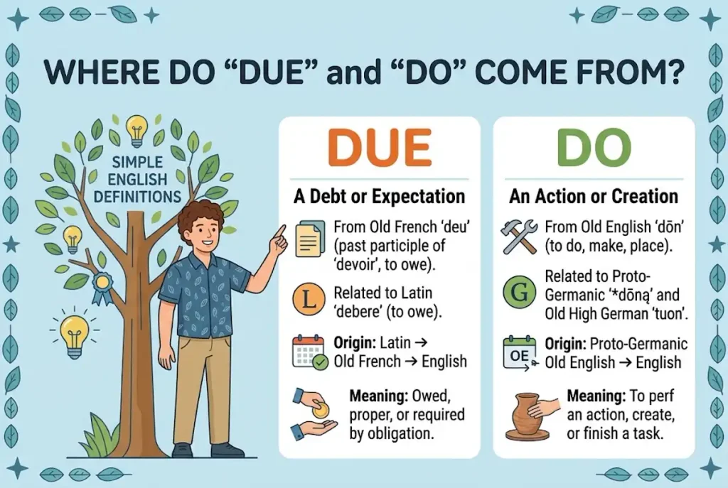 Where Do Due and Do Come From?