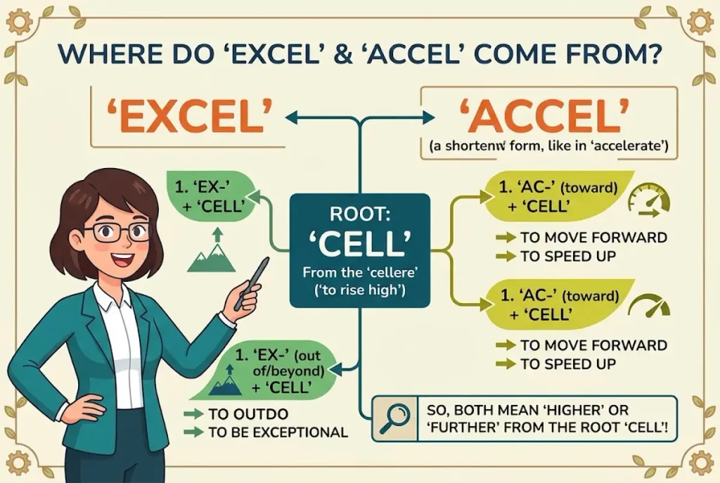 Where Do Excel and Accel Come From?