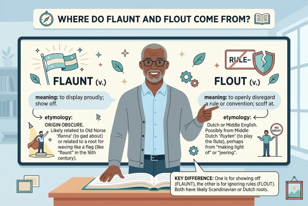 Where Do Flaunt and Flout Come From?